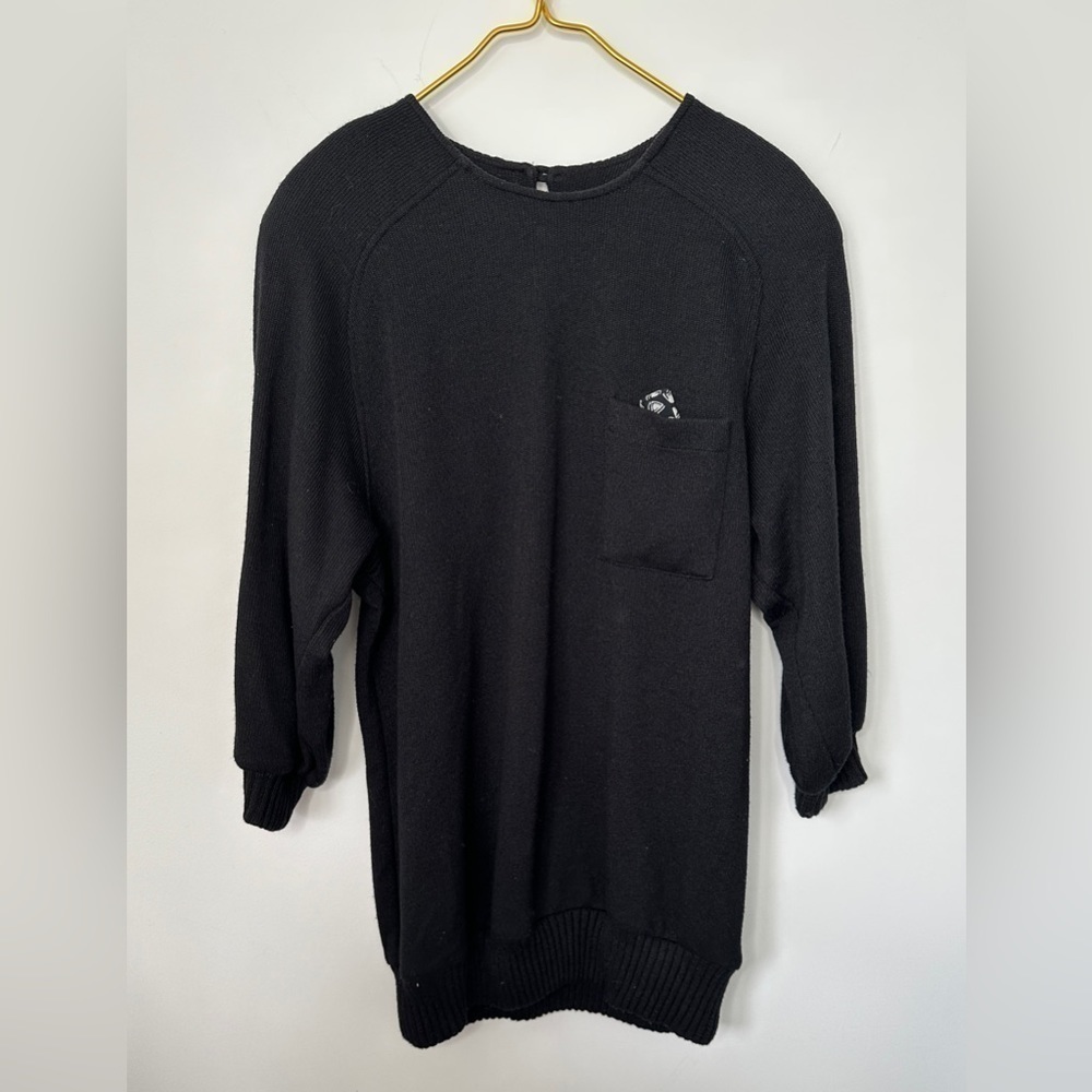 Vintage 70s Dana Jeffries by Linda Hutley Acrylic Blend 3/4 Sleeve Sweater